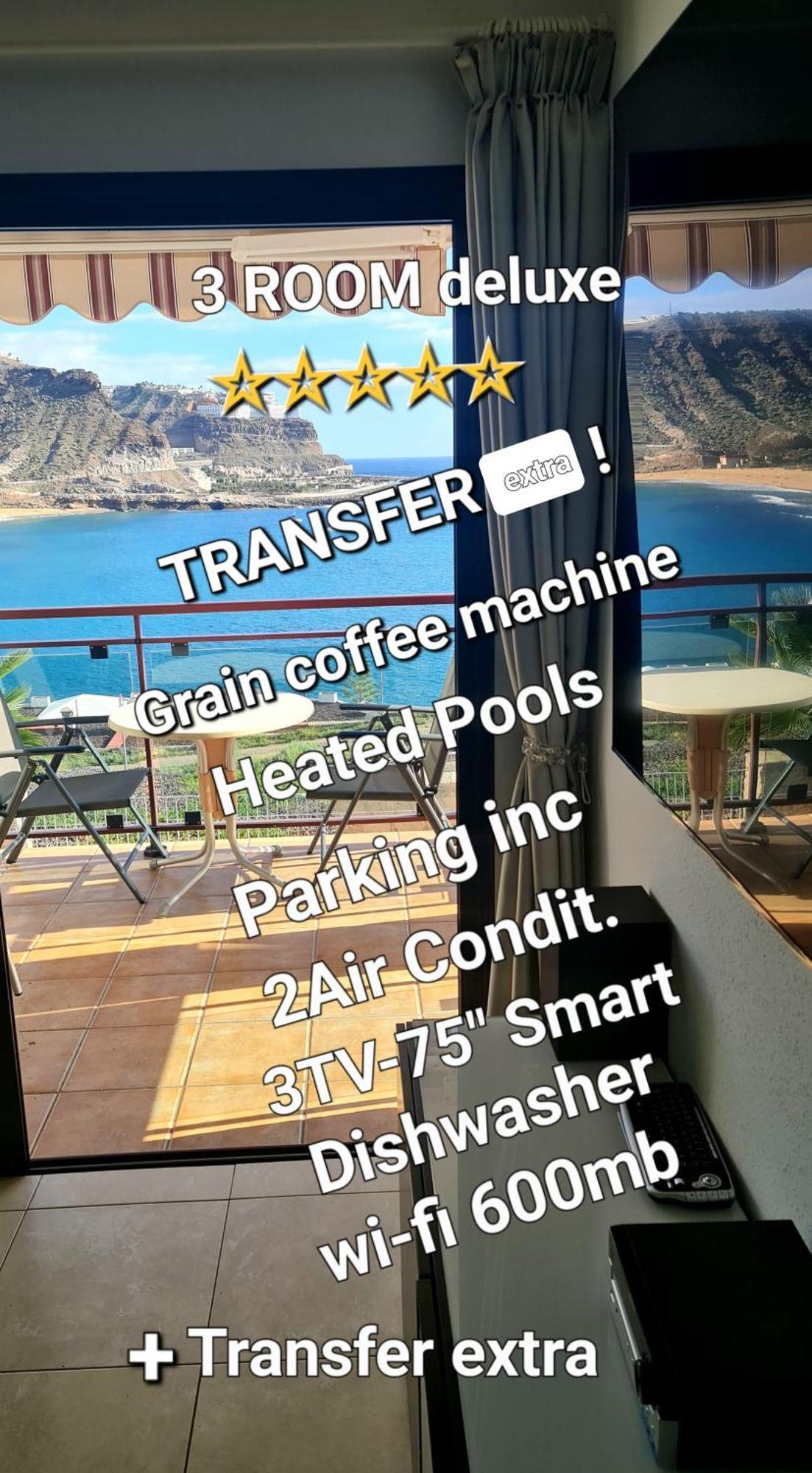 Deluxe 3 Rooms74M2,2Air Condit 2Tv Seaview On Amadores,2 Heatpools, Parking, 600 Mb,Dishwasher,2Lift,,3 Beaches Playa Del Cura  Exterior foto